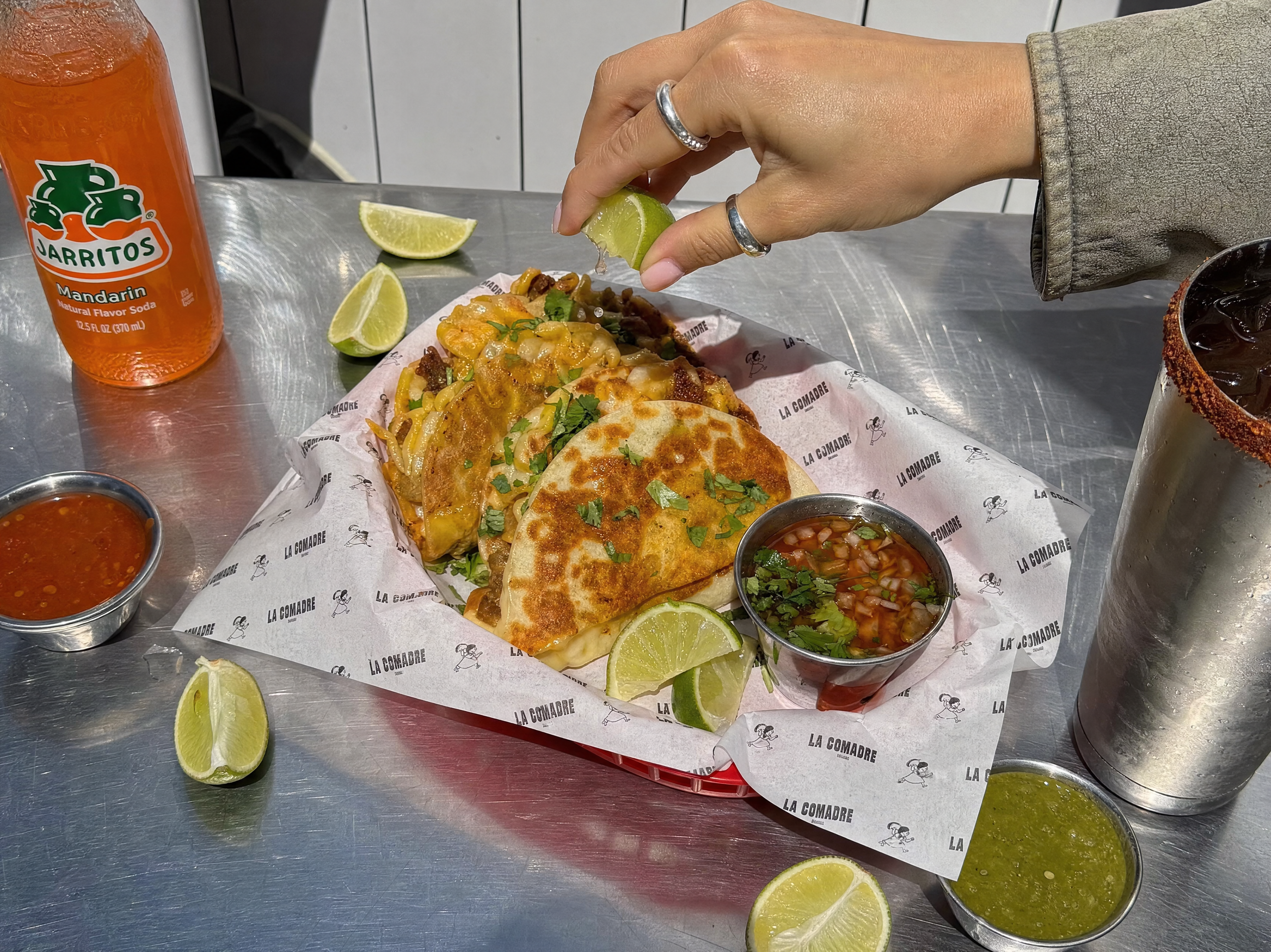 Gringa de La Comadre recién hecha
